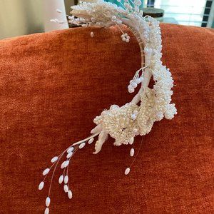 Vintage 1994 Handmade Pearl Wedding Comb